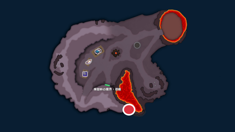 煉獄峠の魔界の宝箱マップ2