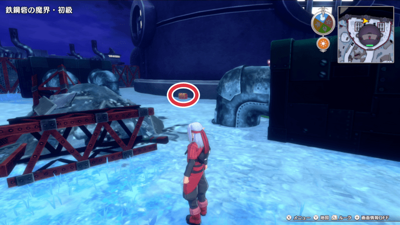 鉄鋼砦の魔界（初級）の小さなメダルの場所詳細2