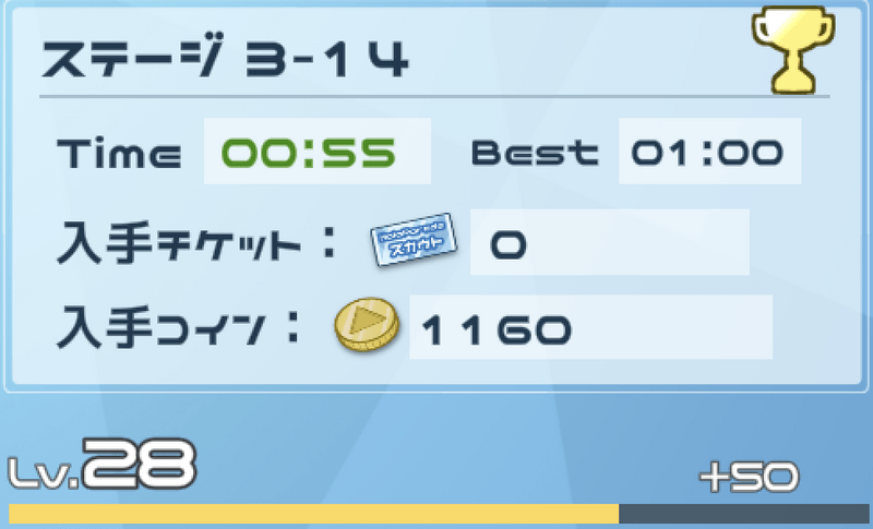 プレイヤーレベルを上げる