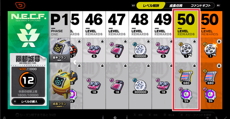 エリーファンドのホーム画面