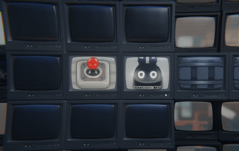 レバーでレールの方向を変更