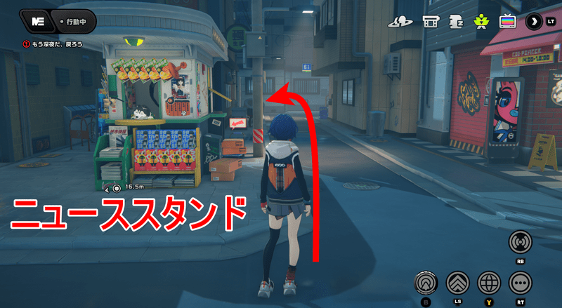 ニューススタンド様子