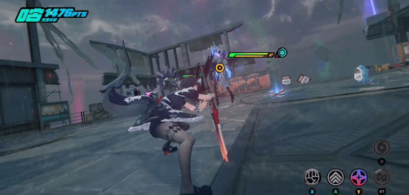 紛争8前半の戦闘画面