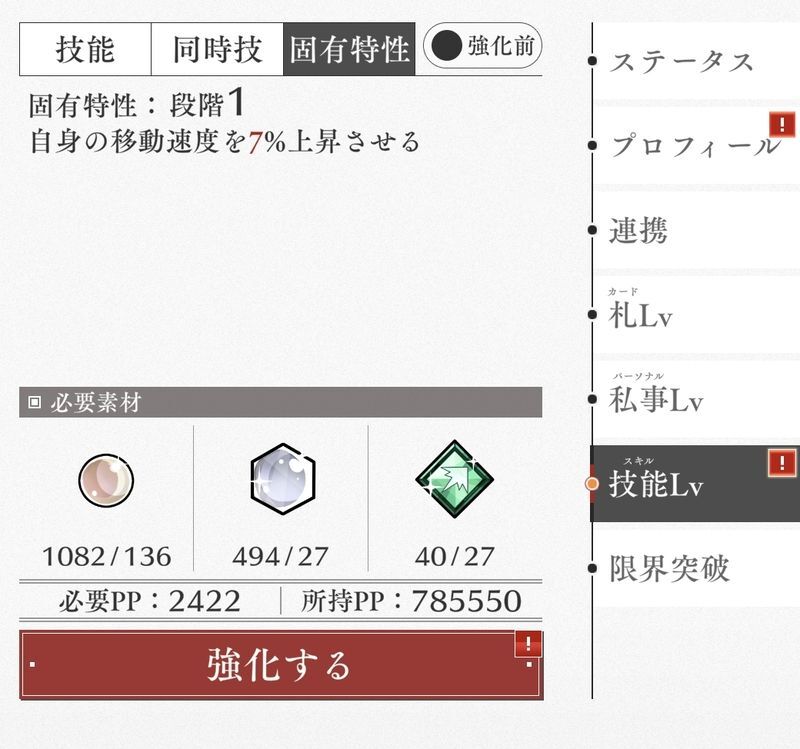固有特性