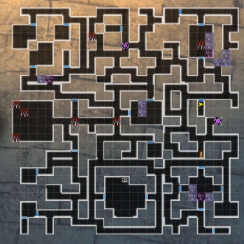 古城跡18Fのマップ(βシーズン3)