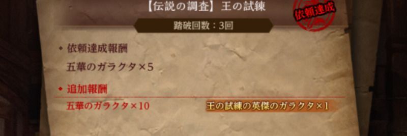 特別なガラクタの入手数