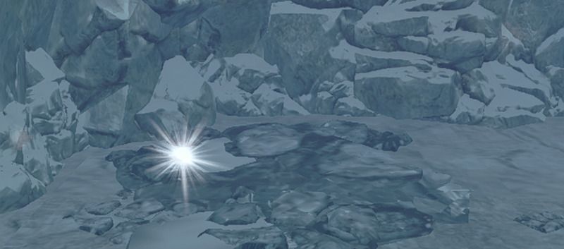 光るポイントを調べてキノコを入手