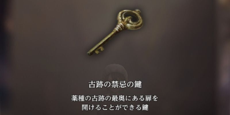 右下の開かない扉は古跡の禁忌の鍵を入手後に解放