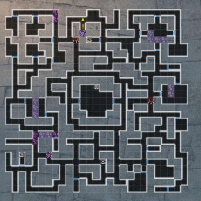 古城跡3Fのマップ(βシーズン3)