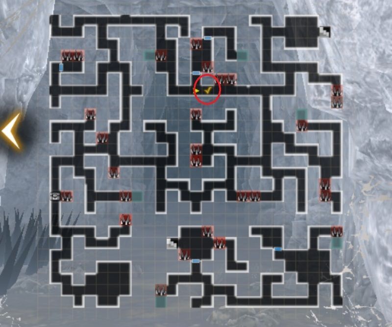 白亜の狼穴B3Fの遺体の場所