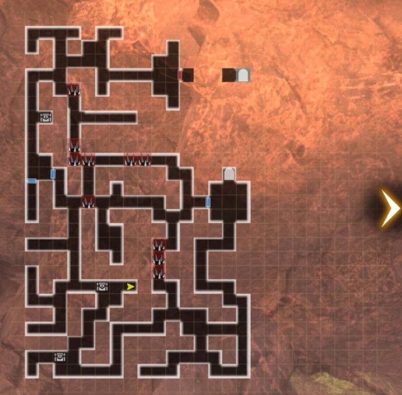 王の試練のマップ