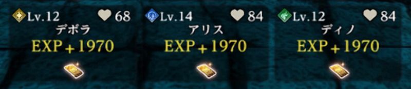 呪いの藁人形の経験値