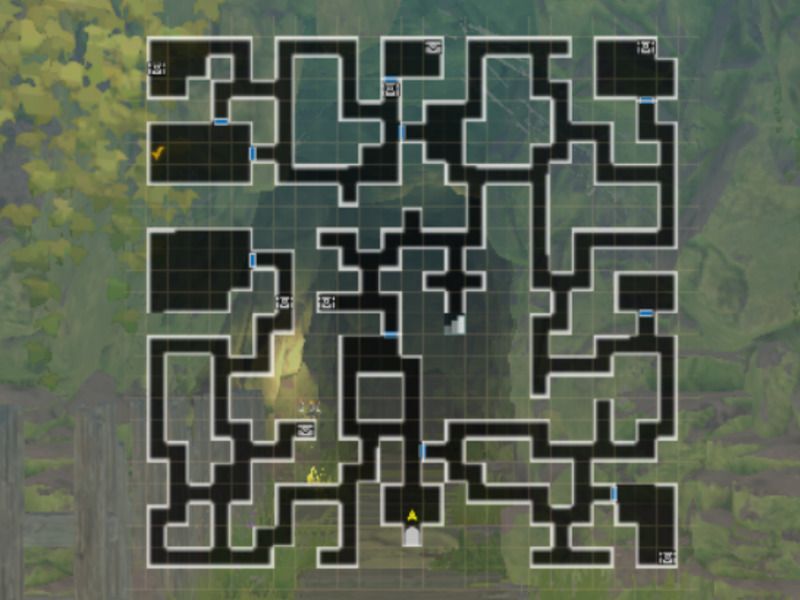 薬種の古跡B1Fのマップ