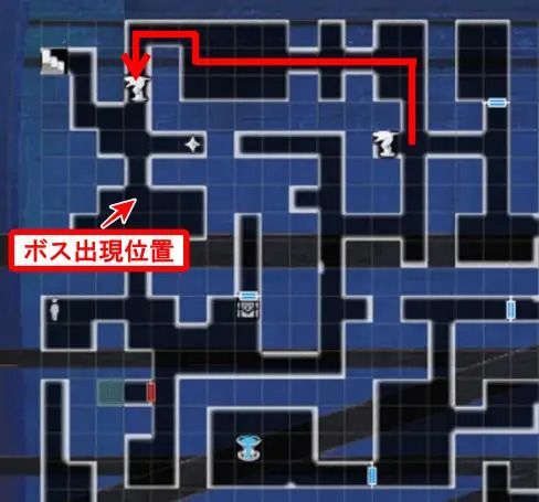 ボス裏の水神像