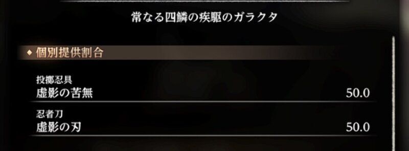 常なる四鱗の疾駆のガラクタ