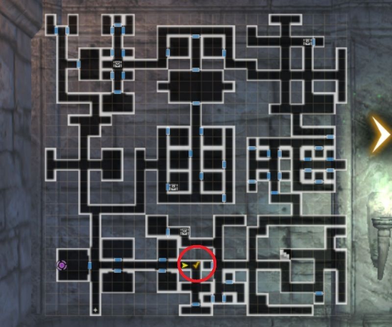 フォードレイグの迷宮B3Fの遺体の場所