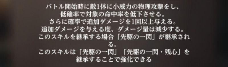 先駆の一閃・残心