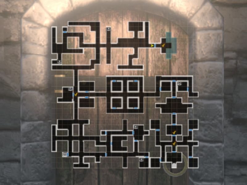 旧オーウェン領寺院のマップ