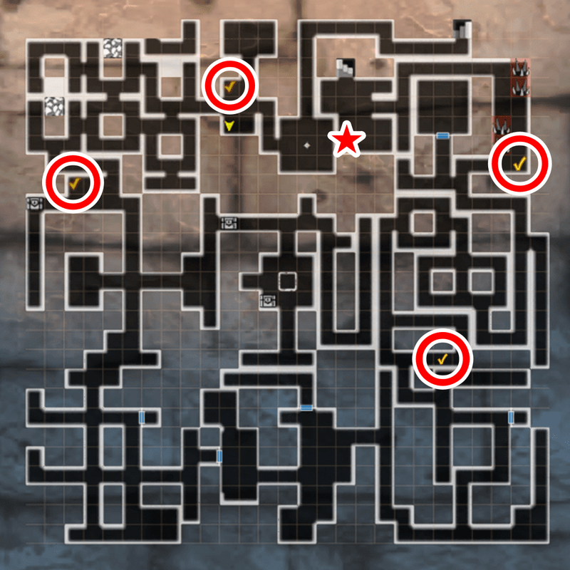 はじまりの奈落の金鉱石の場所