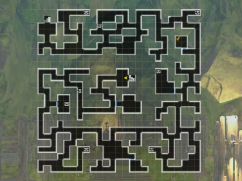 薬種の古跡B2Fのマップ