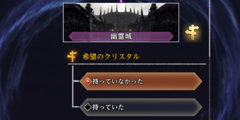 回収されたクリスタルはカースドホイールで巻き戻せる