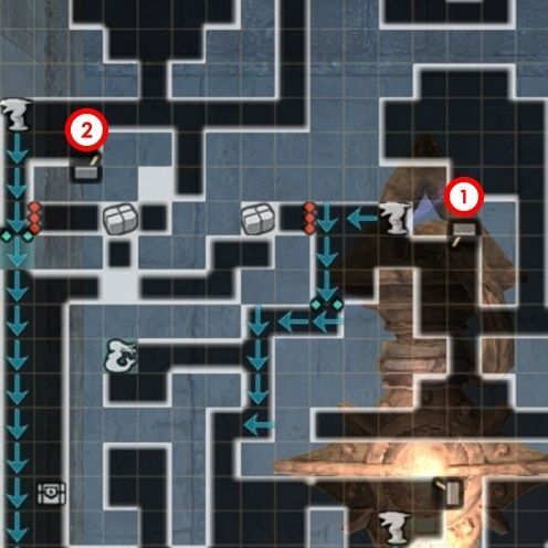 瓦礫で穴を塞ぐ