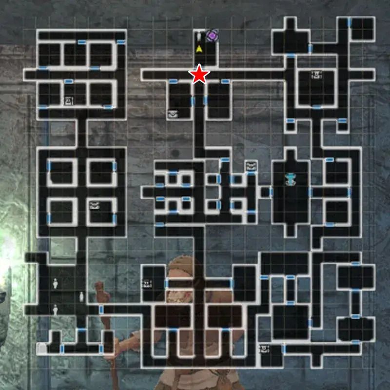 「戦士の試練」のマップと達人の場所