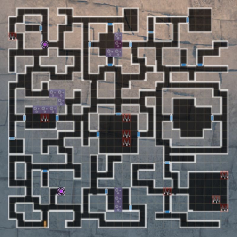 古城跡19Fのマップ(βシーズン3)