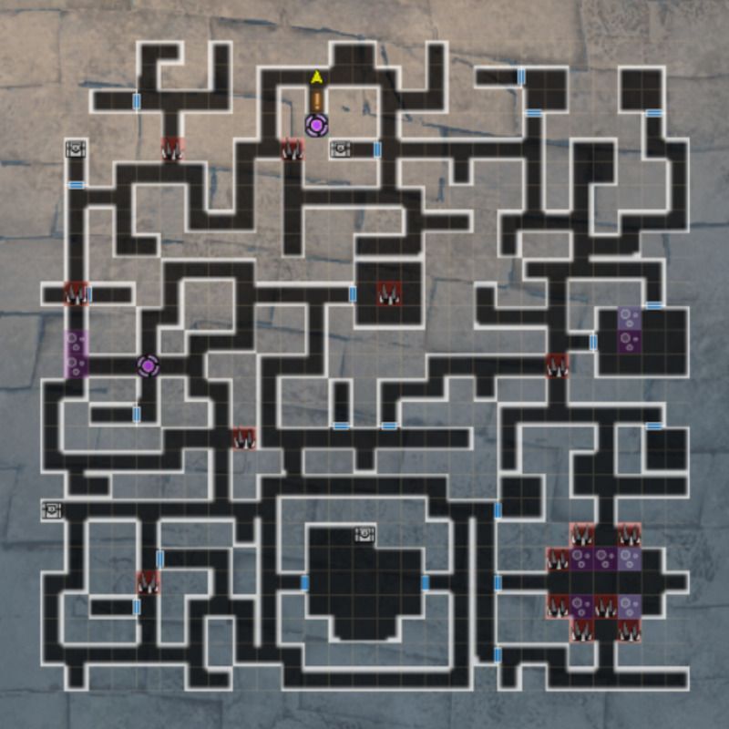 古城跡7Fのマップ(βシーズン3)