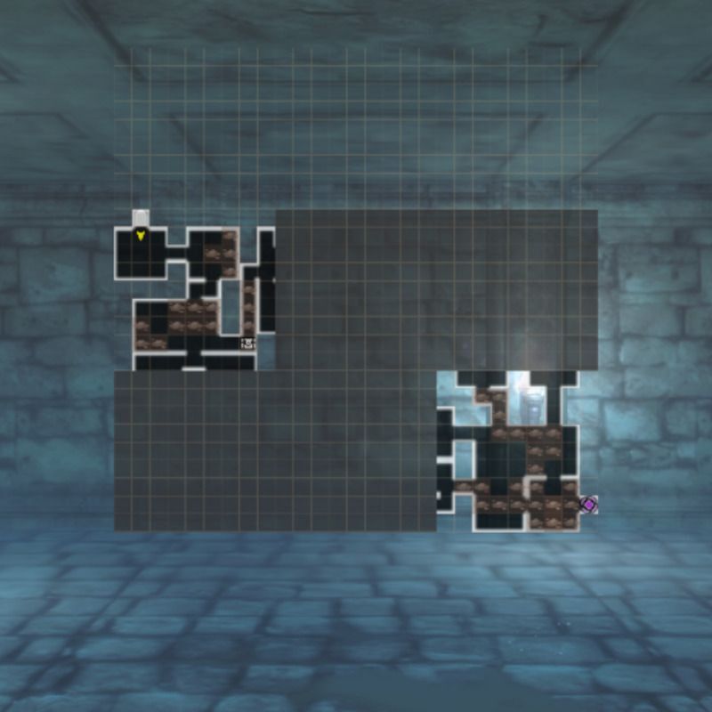 水の魔窟B1Fのマップ