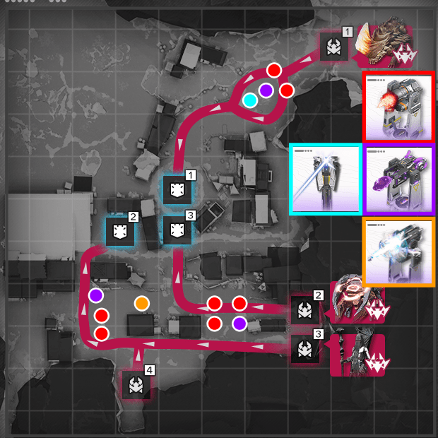 レベル4の配置例