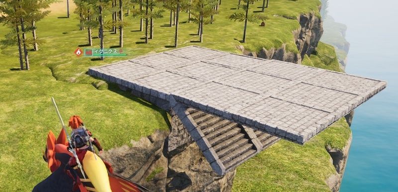 階段の地面拡張