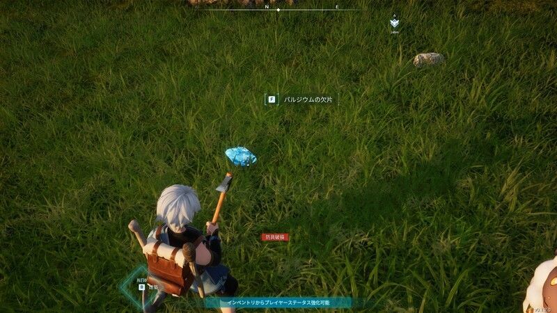 落ちているパルジウムの欠片