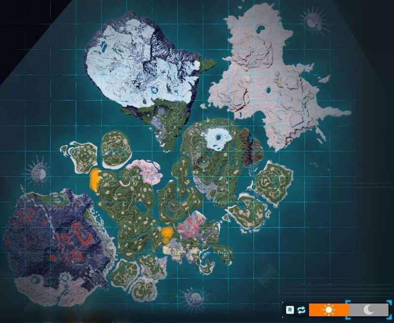 ケルピスの出現場所（昼マップ）