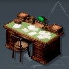 アンティークな机セット