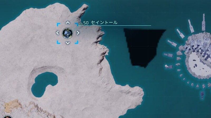 セイントールの出現場所（昼マップ）