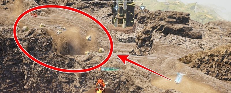 鉱石集めの場所