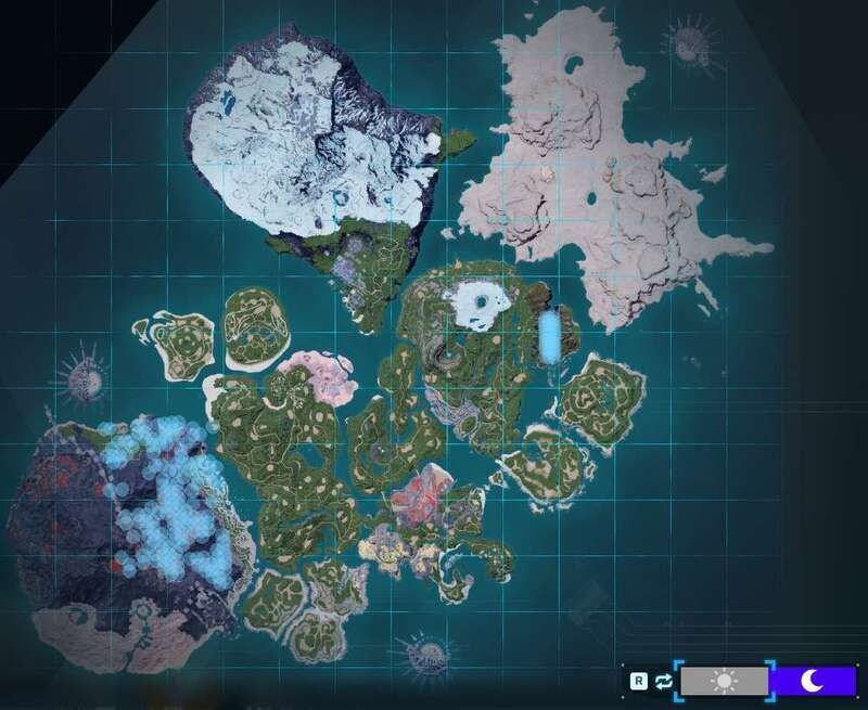 マグピスの出現場所（夜マップ）