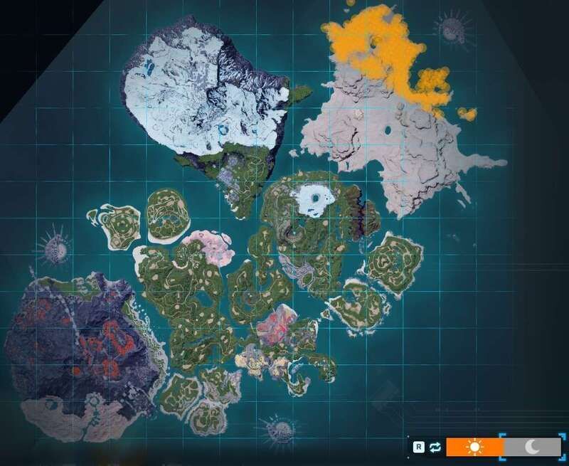 スナペントの出現場所（昼マップ）