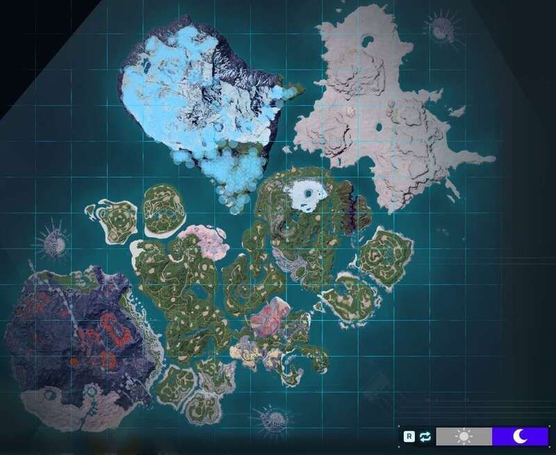 シロカバネの出現場所（夜マップ）