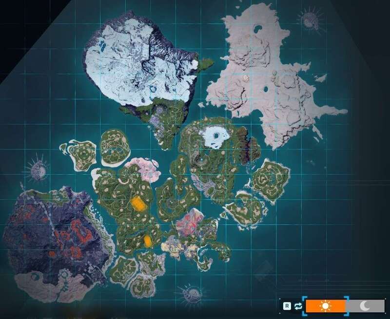 シーペントの出現場所(昼マップ)