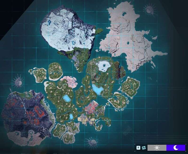 シーペントの出現場所(夜マップ)