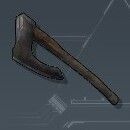 精錬金属の斧