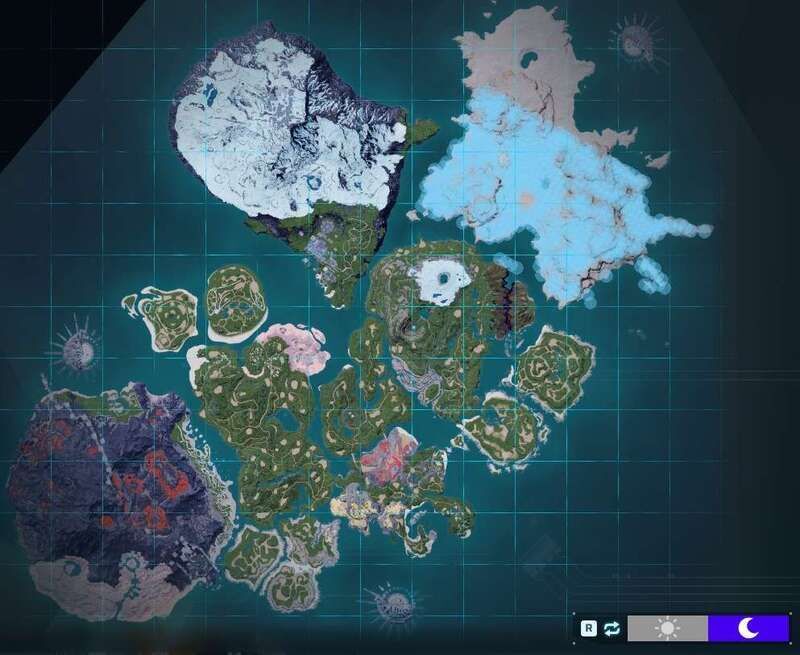 スザクの出現場所（夜マップ）