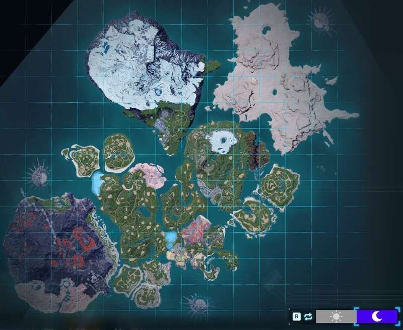 ケルピスの出現場所（夜マップ）