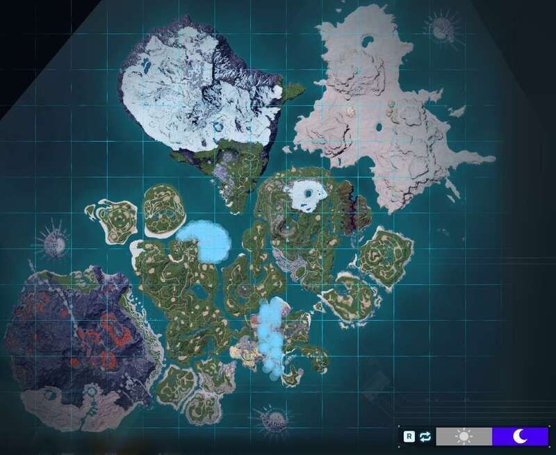 ボルトラの出現場所(夜マップ)