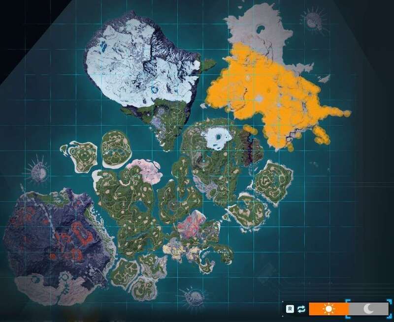 スザクの出現場所（昼マップ）