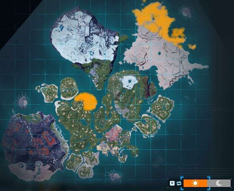 モグルンの出現場所（昼マップ）