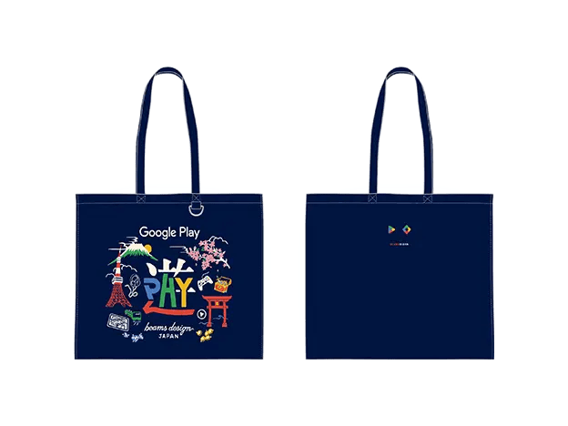 Google Play BEAMS DESIGN キャンバストートバッグ