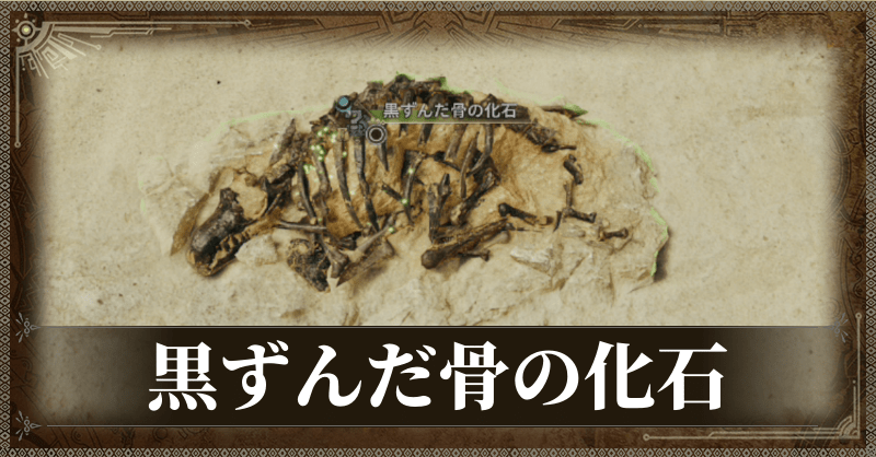 黒ずんだ骨の化石